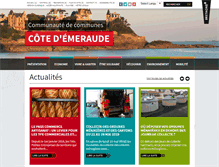 Tablet Screenshot of cote-emeraude.fr